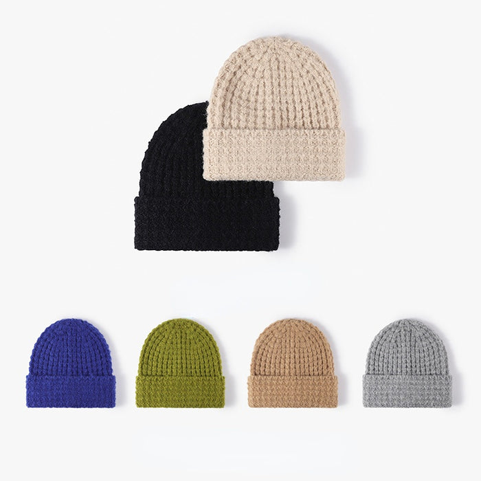 Wholesale Hat Wool Solid Color Winter Warm Knitted Hat JDC-FH-MAC004