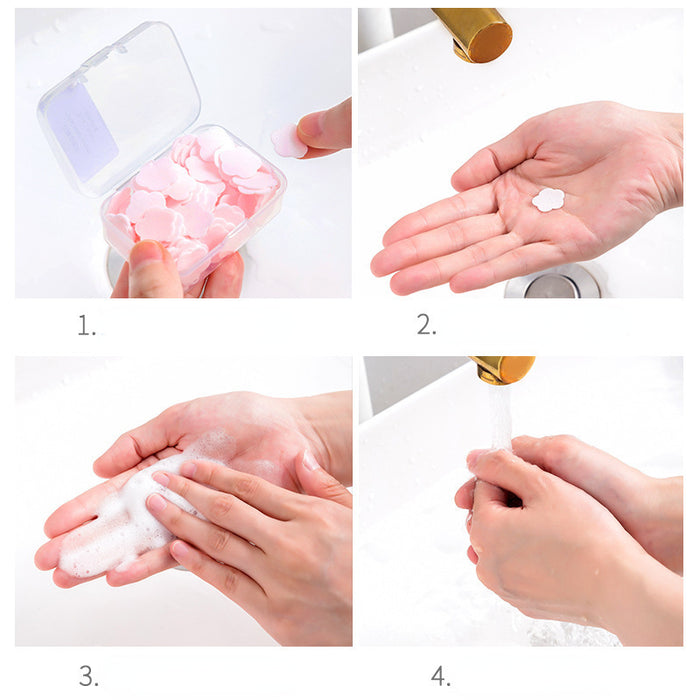 Tabletas de lavado de manos en caja mini de pétalas al por mayor JDC-HWT-ZHUOYA001