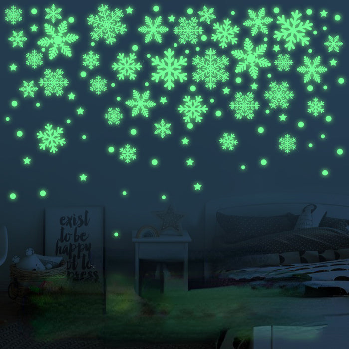 Decoración de nieve luminosa decorativa al por mayor Decoración navideña Fluorescente electrostática MOQ≥2 JDC-DCN-BOC004