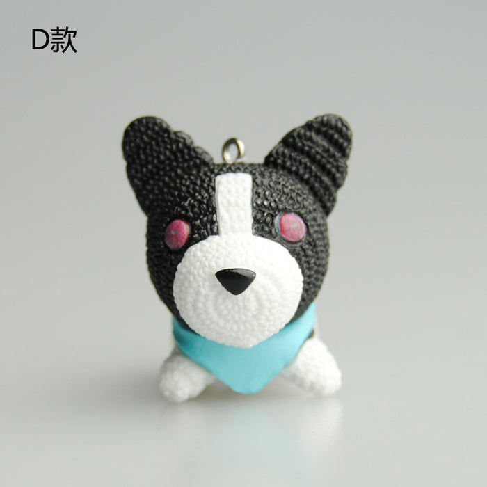 Wholesale Keychains For Backpacks Mascot Puppy Solid Keychain Figure MOQ≥2 JDC-KC-JYF005