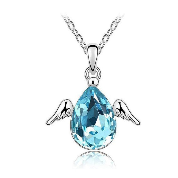 Wholesale crystal necklace short pendant necklace fashion high-end MOQ≥2 JDC-NE-langyi001