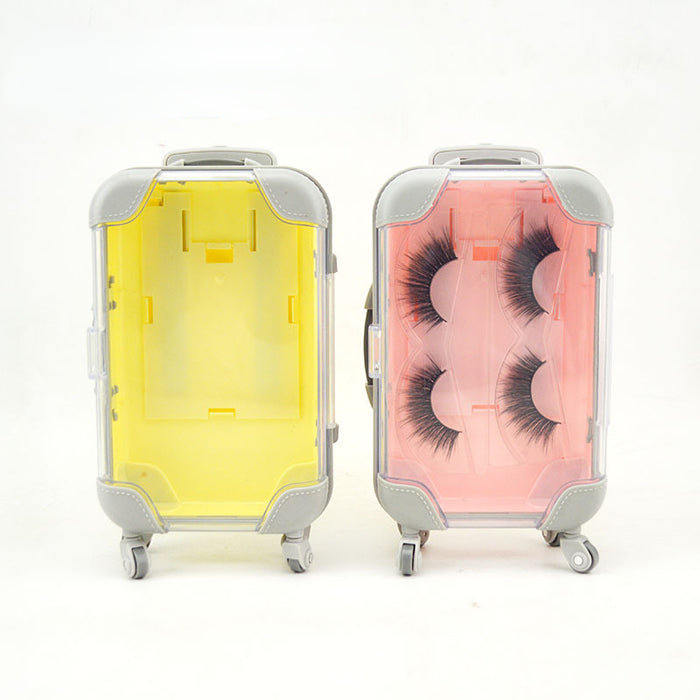 Wholesale Luggage Plastic Eyelashes Box Without Eyelashes MOQ≥3 JDC-JP-Xindong001