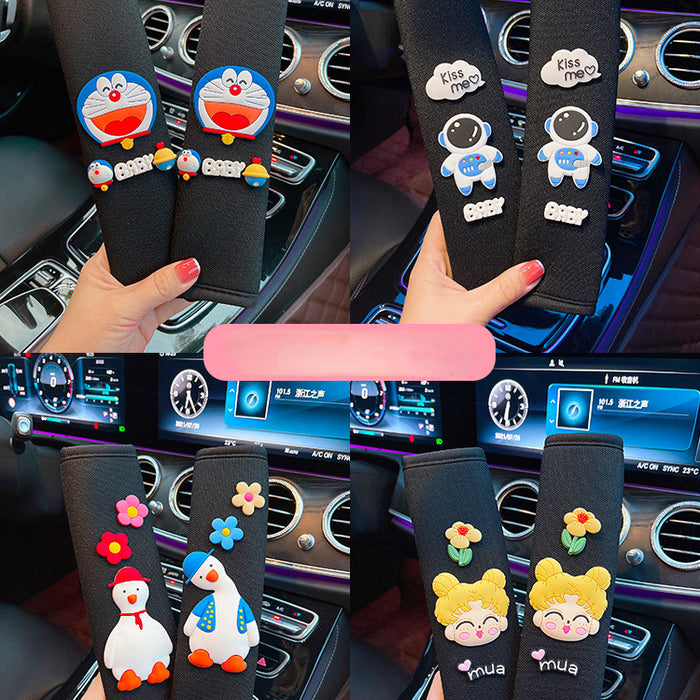 Wholesale Car Seat Belt Shoulder Guard Ice Silk Cute Cartoon MOQ≥2 JDC-CA-YueRan001