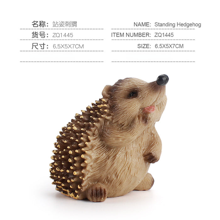 Ornamento al por mayor Hedgehog Modelo PVC JDC-OS-Boling001