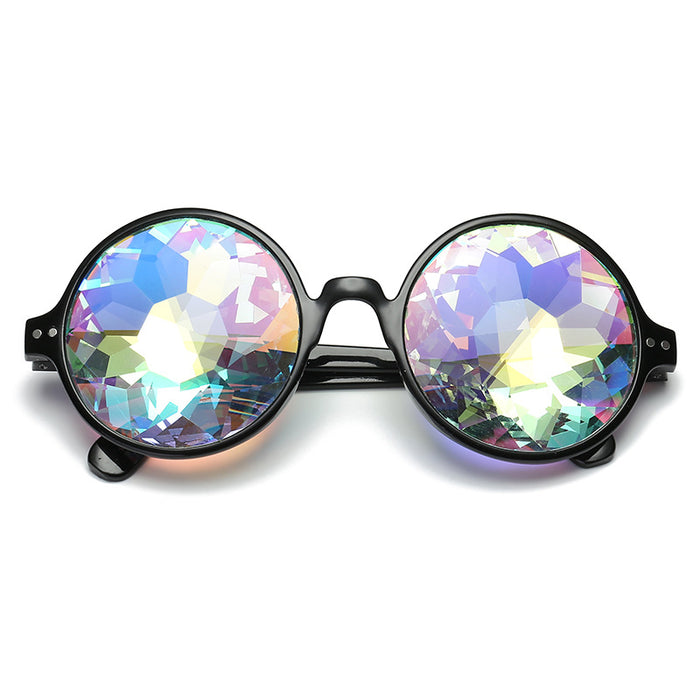 Wholesale Kaleidoscope Psychedelic Sunglasses Mosaic Glasses JDC-SG-JunY002