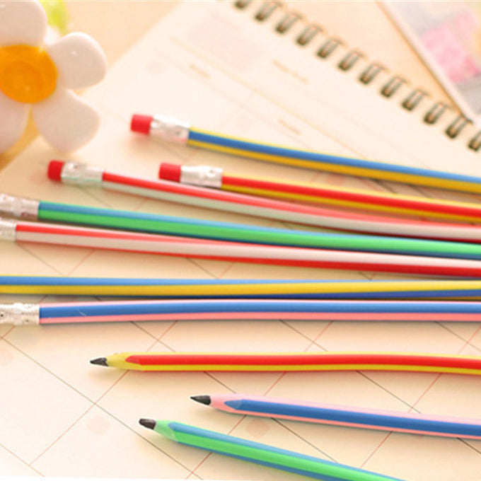 Wholesale Pencils Plastic Plastic Soft Pencils MOQ≥2 JDC-PC-lixue003