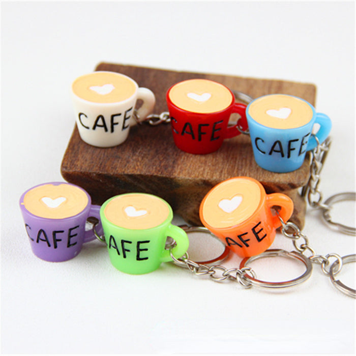 Wholesale Random Acrylic Coffee Cup Keychain MOQ≥2 JDC-KC-JieG001