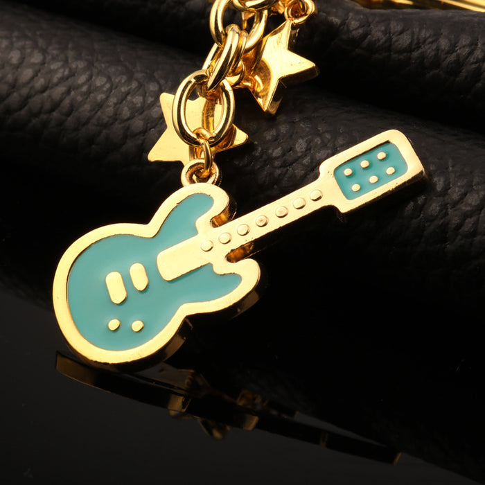 Jewelry WholesaleWholesale Pentagram Guitar Alloy Keychain JDC-KC-GSAJ006 Keychains 昂杰 %variant_option1% %variant_option2% %variant_option3%  Factory Price JoyasDeChina Joyas De China