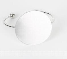Wholesale Bracelet Titanium Large Round Open JDC-BT-SS001