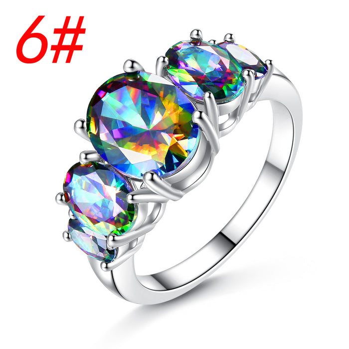 Color de anillo al por mayor Copper Oval Copper JDC-RS-Mimeng098
