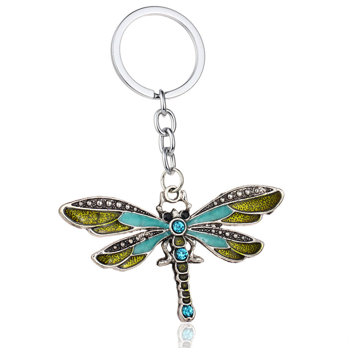 Wholesale Dragonfly Alloy Keychain MOQ≥3 JDC-KC-RuiQ001