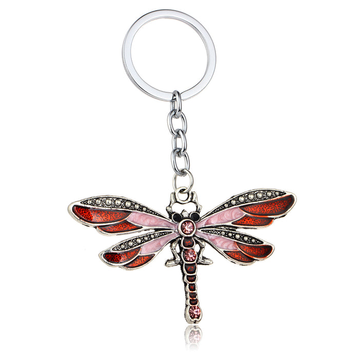 Wholesale Dragonfly Alloy Keychain MOQ≥3 JDC-KC-RuiQ001