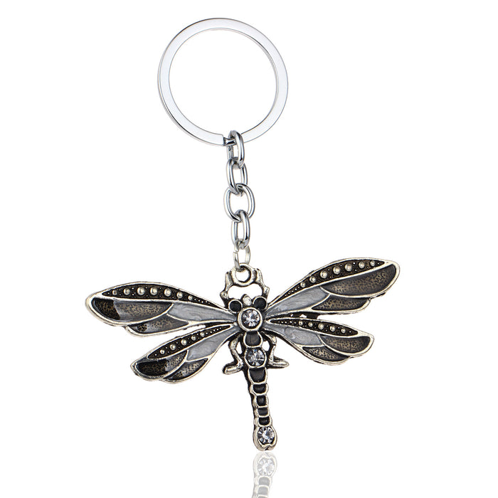 Wholesale Dragonfly Alloy Keychain MOQ≥3 JDC-KC-RuiQ001