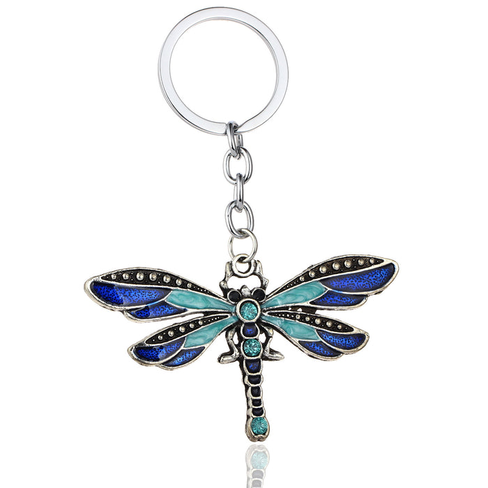 Wholesale Dragonfly Alloy Keychain MOQ≥3 JDC-KC-RuiQ001