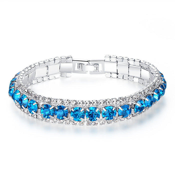 Wholesale Crystal Rhinestone Alloy Bracelet MOQ≥3 JDC-BT-BeiF001