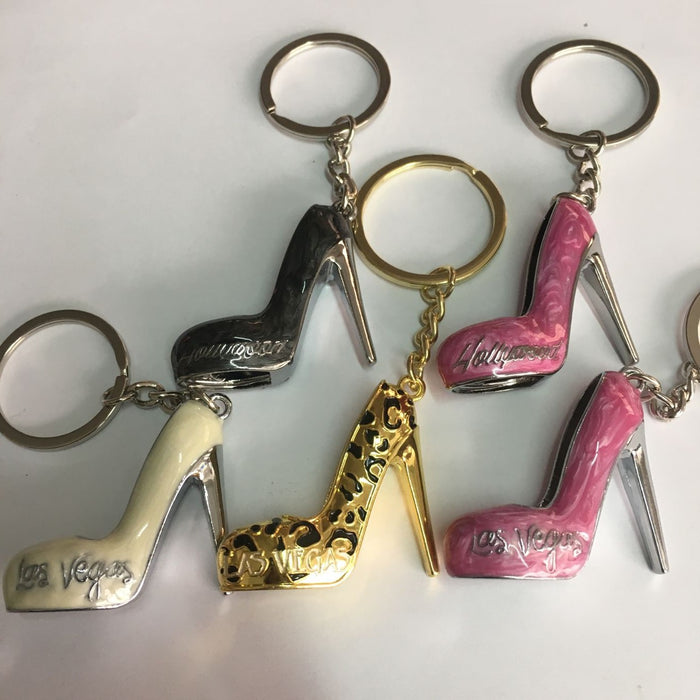 Wholesale Keychain Metal High Heels Gift Keychain MOQ≥10 JDC-KC-HeX001