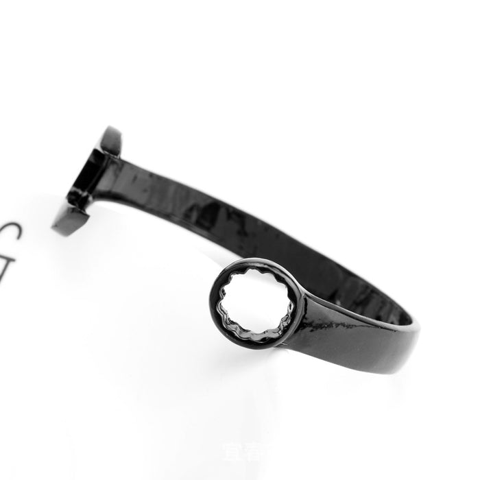 Pulsera de apertura de metal de marea de pulsera de la pulsera de la pulsera retro del alma para la marca JDC-BT-Angj003