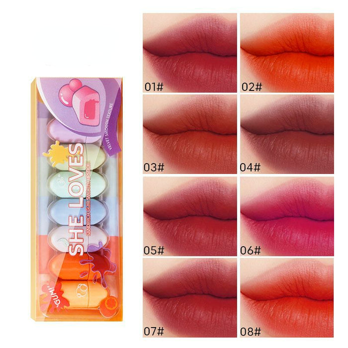 Wholesale Mini Lipstick Set Matte Lasting MOQ≥3 JDC-MK-WEIMEI003