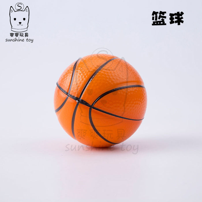 Juguetes de descompresión para niños al por mayor PU poliuretano baloncesto fútbol jdc-ft-hongsh002