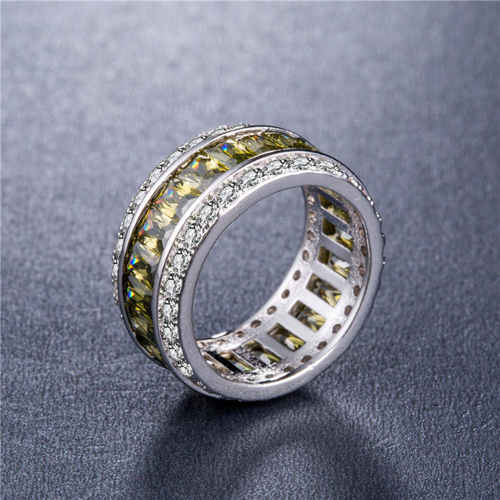Wholesale ring copper full gemstone MOQ≥2 JDC-RS-PREMCAOS001