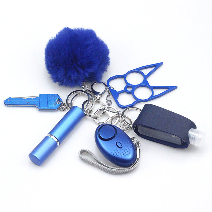 Wholesale Sanitizer Bottle Hair Ball Perfume Bottle Keychain Set MOQ≥2 JDC-KC-ChaoH019