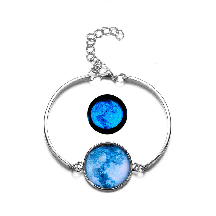 Wholesale Luminous Bracelet Blue Light Jewelry DIY Alloy Bracelet JDC-BT-SongX017
