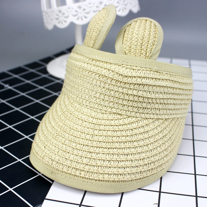 Wholesale kids hat spring summer baby straw hat baby JDC-FH-Kaiyou002