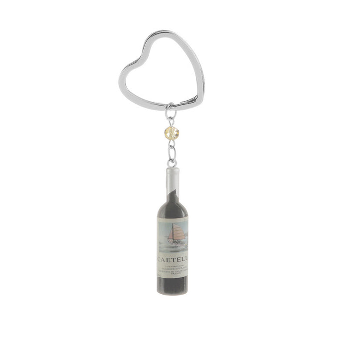 Wholesale wine bottle keychain pendant  MOQ≥2 JDC-KC-ZJ010