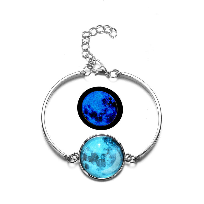 Wholesale Luminous Bracelet Blue Light Jewelry DIY Alloy Bracelet JDC-BT-SongX017
