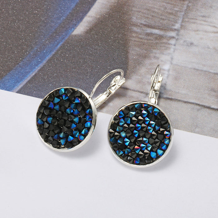 Wholesale Colored Diamonds Earrings Gemstones Personality MOQ≥2 JDC-ES-Fangt012