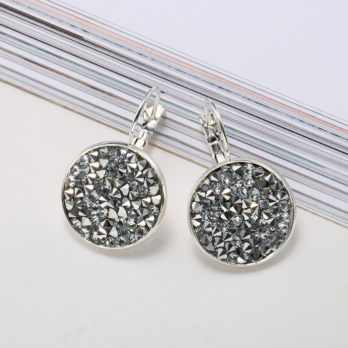 Wholesale Colored Diamonds Earrings Gemstones Personality MOQ≥2 JDC-ES-Fangt012