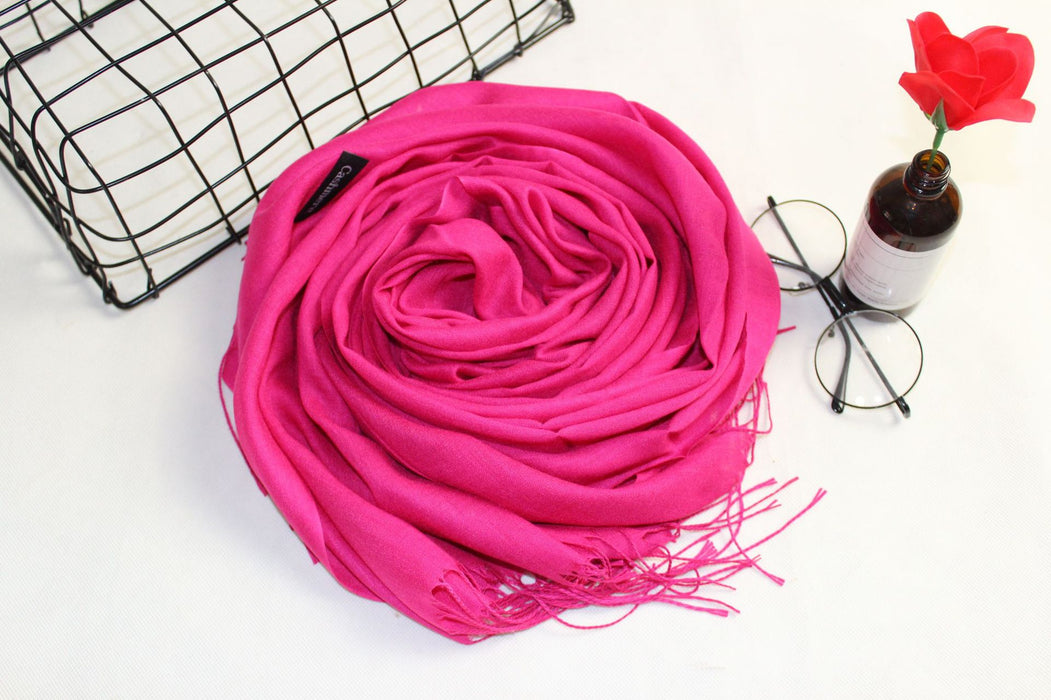 Wholesale Scarf Polyester Solid Color Oversized Shawl MOQ≥2 JDC-SF-Kamie005