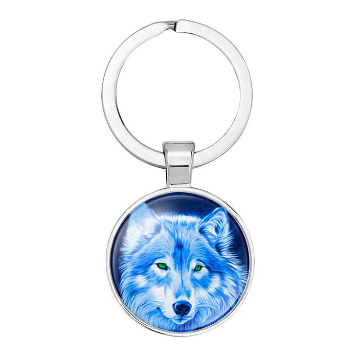 Wholesale Wolf Totem Alloy Keychain JDC-KC-NingX022