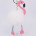 Jewelry WholesaleWholesale imitation Rex rabbit hair Flamingo key chain MOQ ≥ 10 JDC-KC-YZ006 Keychains 永泽 %variant_option1% %variant_option2% %variant_option3%  Factory Price JoyasDeChina Joyas De China
