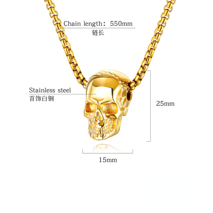 Jewelry WholesaleWholesale Stainless Steel Skull Necklace JDC-NE-GEJIA001 Necklaces 格佳 %variant_option1% %variant_option2% %variant_option3%  Factory Price JoyasDeChina Joyas De China