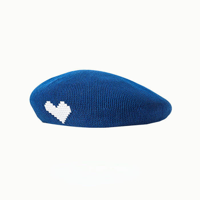 Wholesale Hats Polyester Autumn Breathable Love Beret Hats JDC-FH-Muxia025