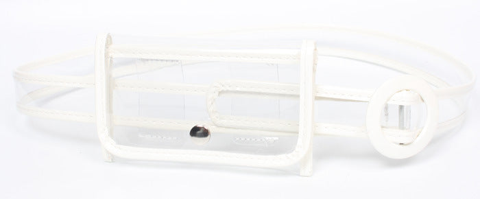 Wholesale Transparent PVC Plastic Waist Bag Belt JDC-WB-JSR004