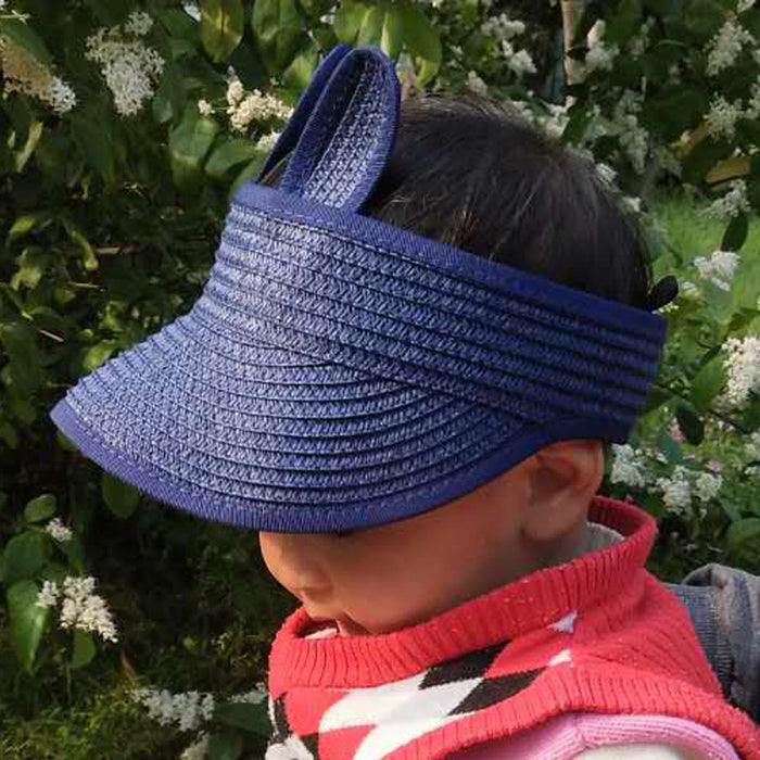 Wholesale kids hat spring summer baby straw hat baby JDC-FH-Kaiyou002