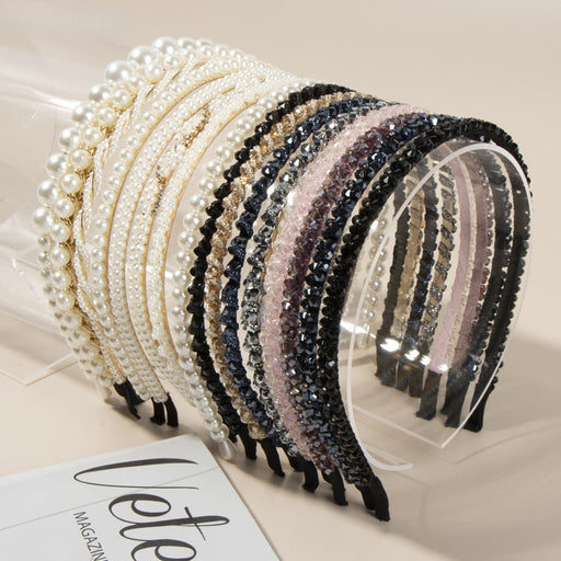 Jewelry WholesaleWholesale pearl diamond Bridal Hair Band JDC-HD-XinX002 Headband 心喜 %variant_option1% %variant_option2% %variant_option3%  Factory Price JoyasDeChina Joyas De China