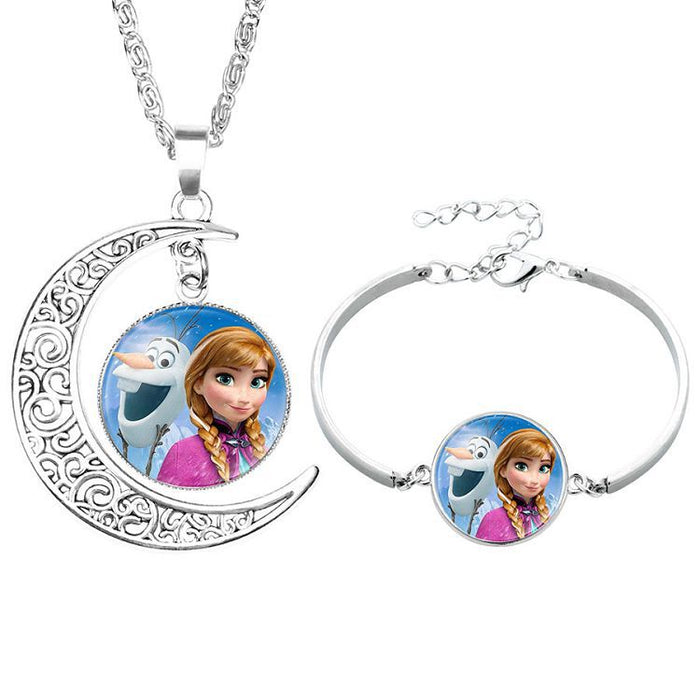 Wholesale Necklace Alloy Cute Animation Bracelet Set MOQ≥2 (M) JDC-NE-NingX011