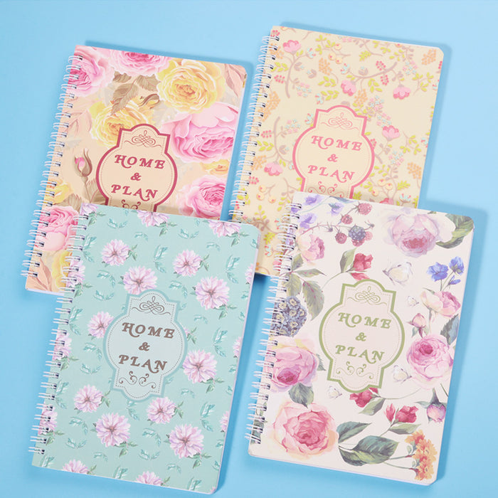 Wholesale Notebook Fresh Floral Family Accounting Book MOQ≥2 JDC-NK-BSD002