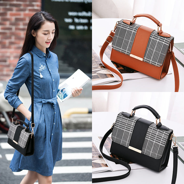 Wholesale Shoulder Bag PU Houndstooth Small Square Bag Diagonal JDC-SD-Chengy001