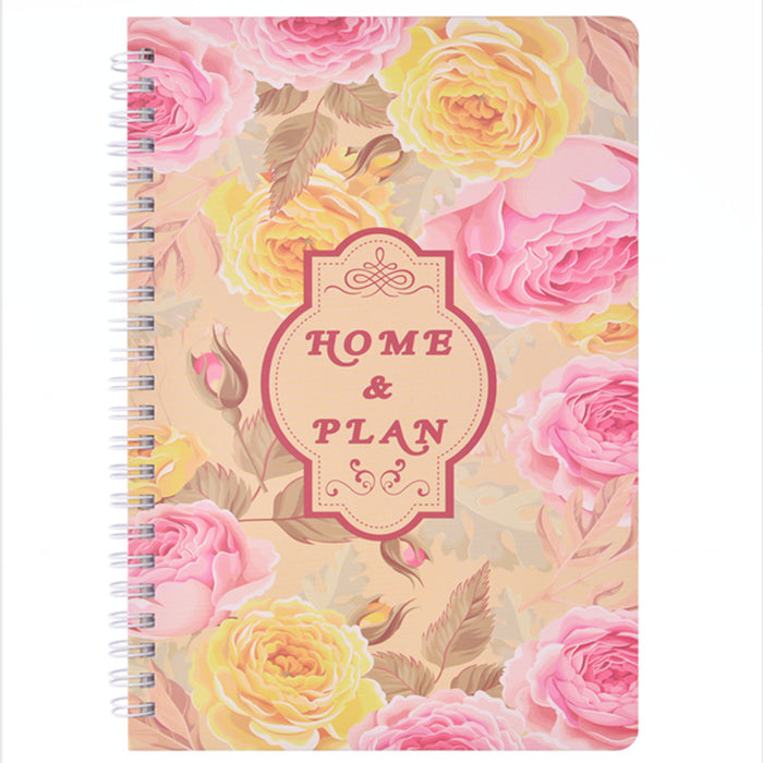 Libro de contabilidad de la familia floral fresca del cuaderno de la familia floral al por mayor MOQ≥2 JDC-NK-BSD002