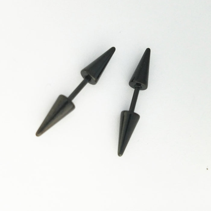 Wholesale Stainless Steel Tapered Earring Piercing MOQ≥2 JDC-ES-dongx004