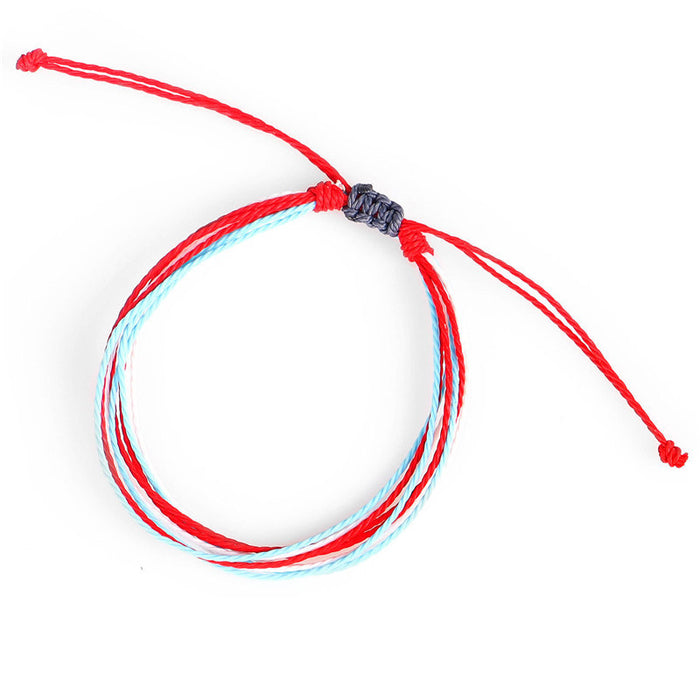 Wholesale Wax Line Bracelet Creative Hand Woven Bracelet MOQ≥3 JDC-BT-QiuX013