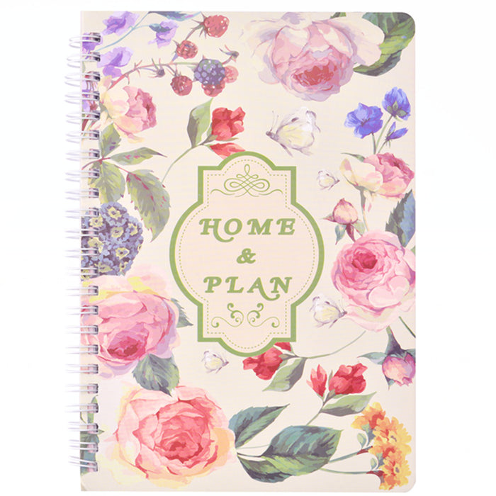 Wholesale Notebook Fresh Floral Family Accounting Book MOQ≥2 JDC-NK-BSD002