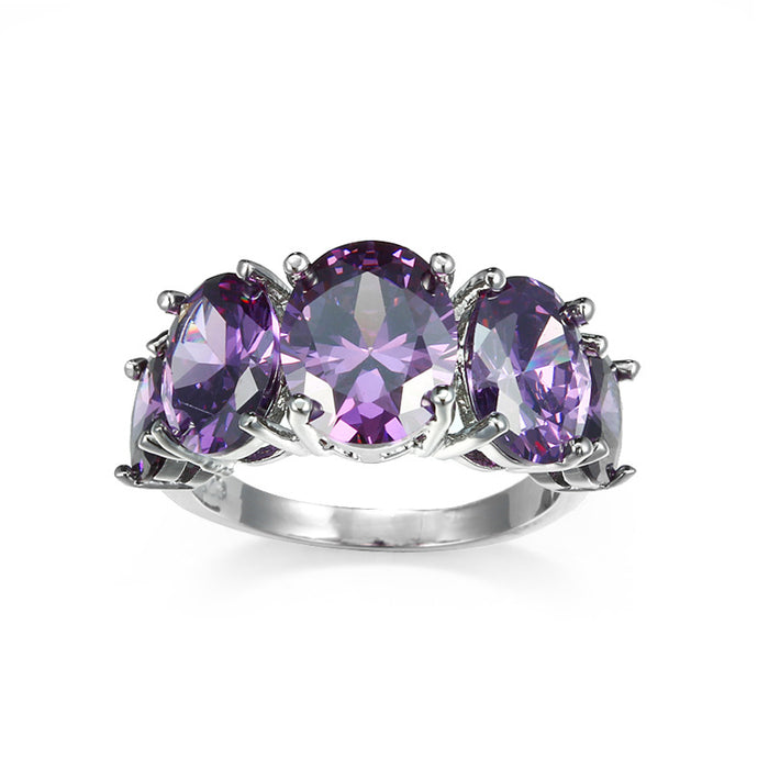 Wholesale Hand Jewelry Zircon Ring Jewelry JDC-RS-LongY019