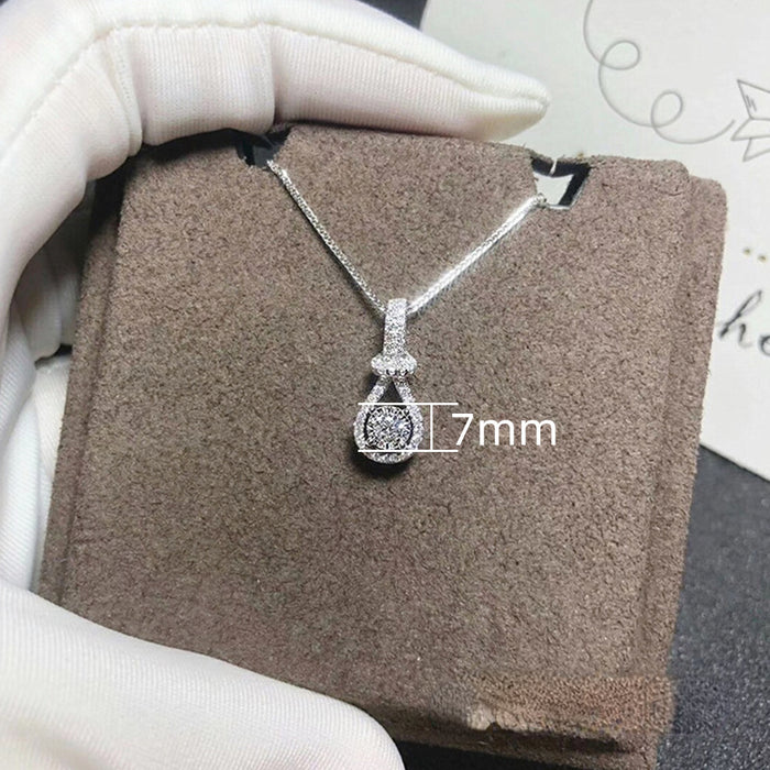 Wholesale Necklace Copper Zircon Lute Shape MOQ≥2 JDC-PREMCAOS-NE-003