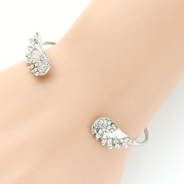 Wholesale Diamond Wings Alloy Bracelet JDC-BT-TianG001