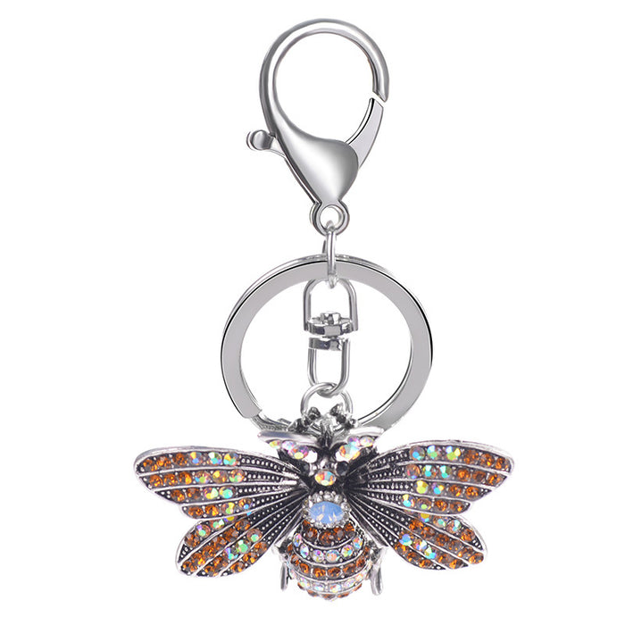 Cobantillo de llaves de animales exquisito de mariposa de diamante al por mayor MOQ≥2 JDC-KC-CH034